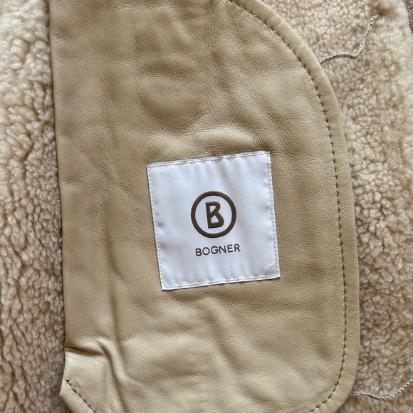 Bogner Cream Real Shearling Jacket —Rare - Picture 8 of 15
